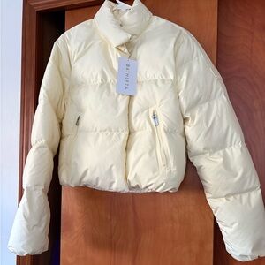 Athleta Off-White Puffer Jacket